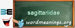 WordMeaning blackboard for sagittariidae